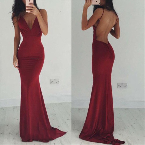 Dresses & Skirts - Burgundy Mermaid Dress